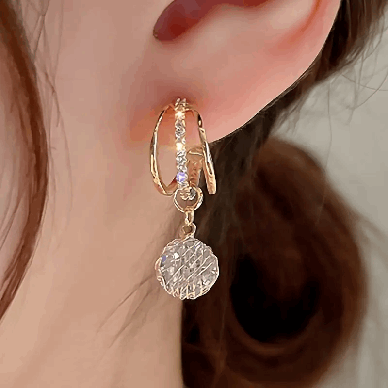 Faux Cubic Zirconia Earrings – Vintage Bohemian Style Earrings (B081)